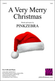 A Very Merry Christmas SAB choral sheet music cover Thumbnail
